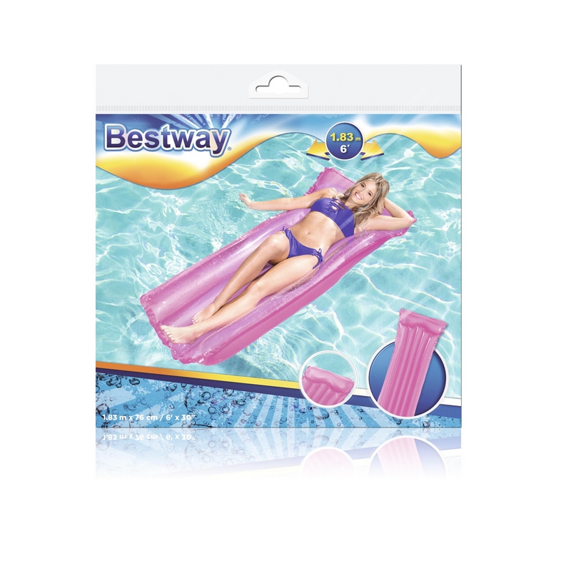 Матрас надувной полупрозрачный 183x76см Bestway 44013
