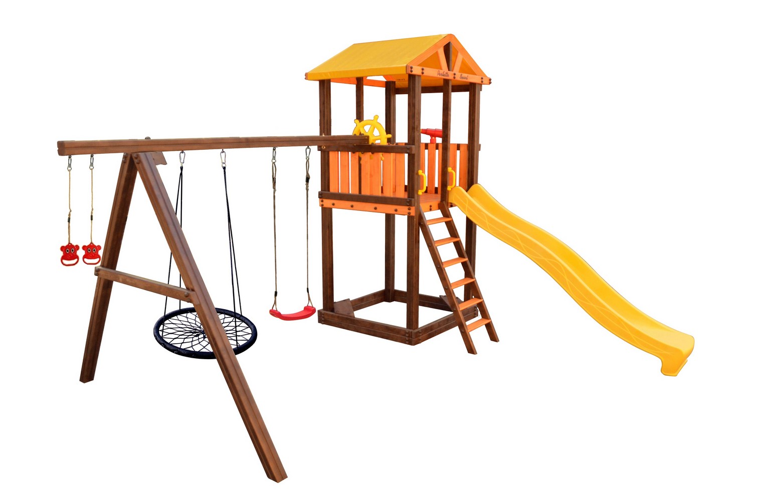 Игровой комплекс Perfetto Sport Pitigliano-3 + качели Паутина