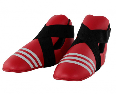 Защита стопы Adidas WAKO Kickboxing Safety Boots красная adiWAKOB01