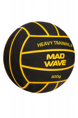 Мяч для водного поло Mad Wave WP Heavy Training #4 M2230 08 4 01W Черный