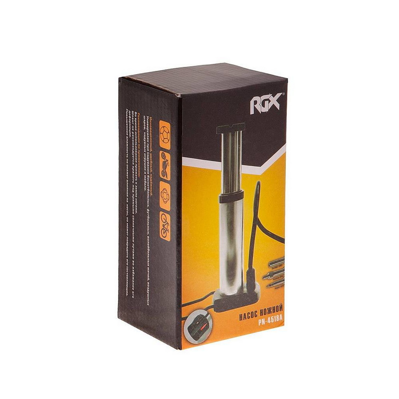 Насос ножной RGX PN-4518A серебристый