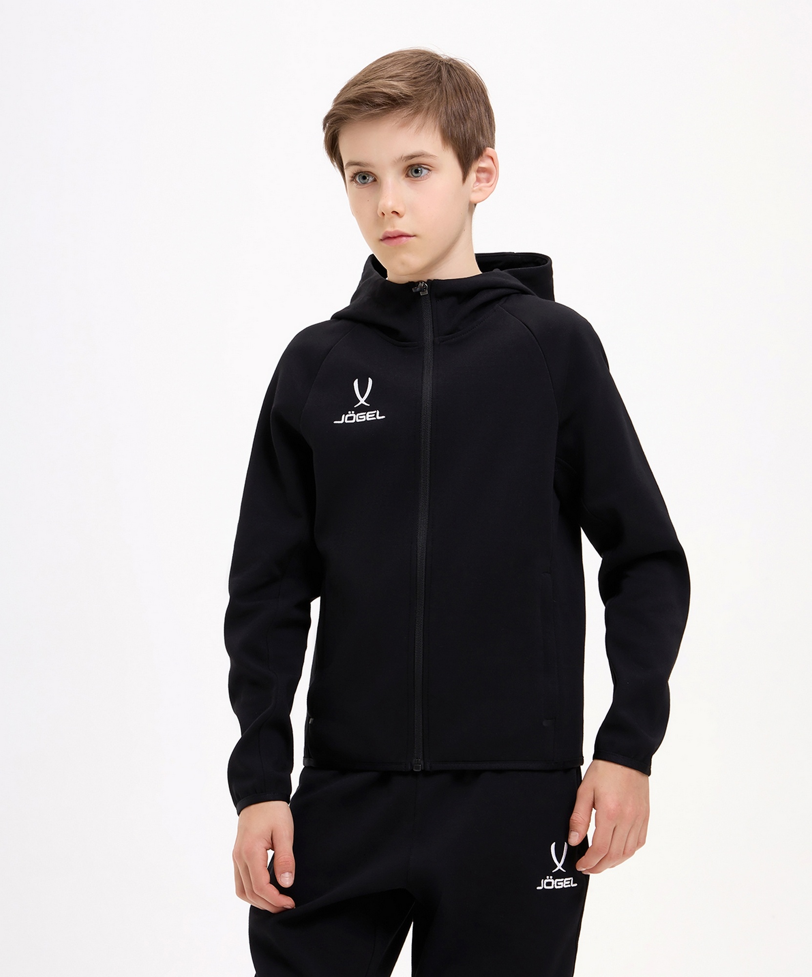 Худи на молнии Jogel ESSENTIAL Athlete Hooded FZ Jacket, черный