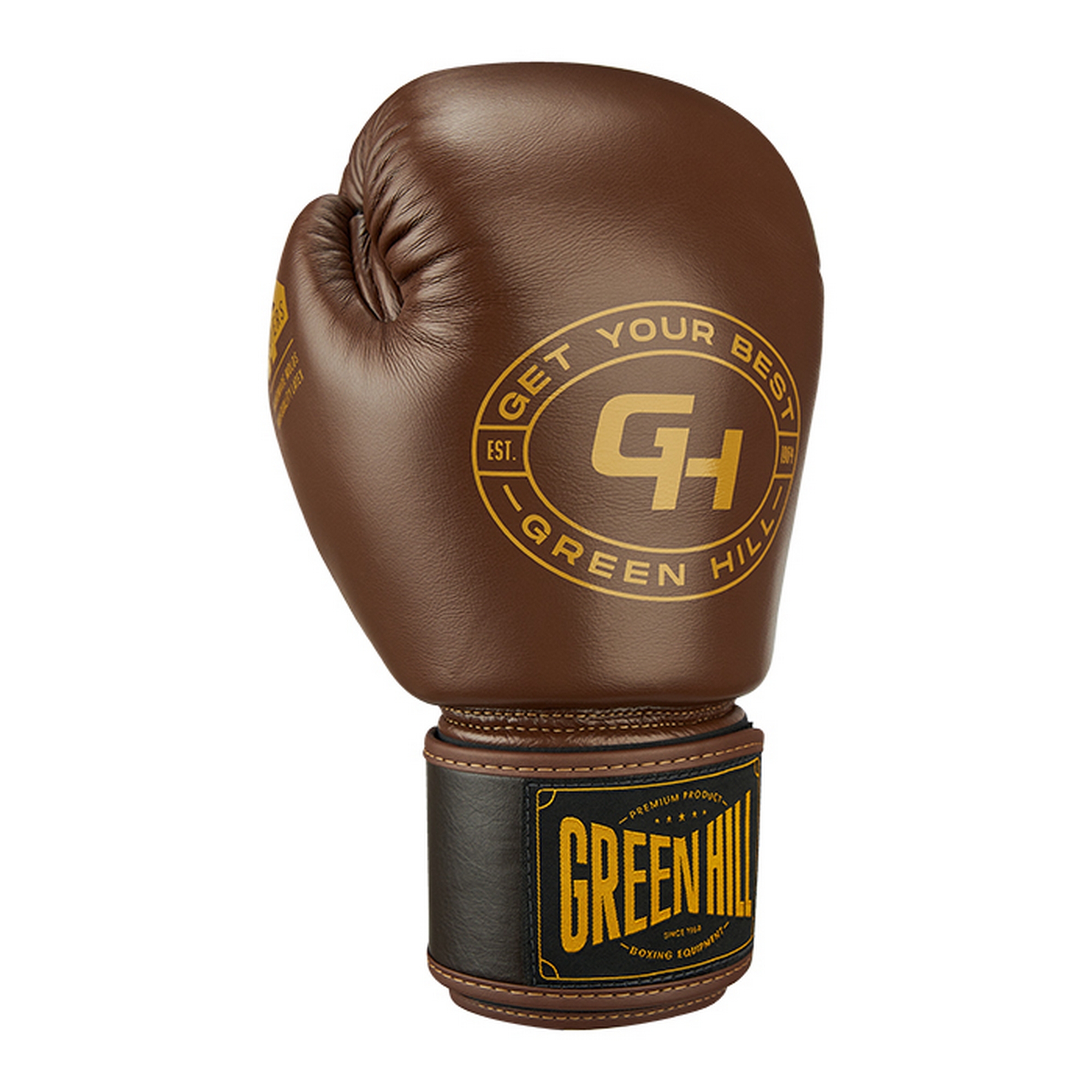 Боксерские перчатки Green Hill THUNDER THBGSP-12 коричневый\тёмно-коричневый