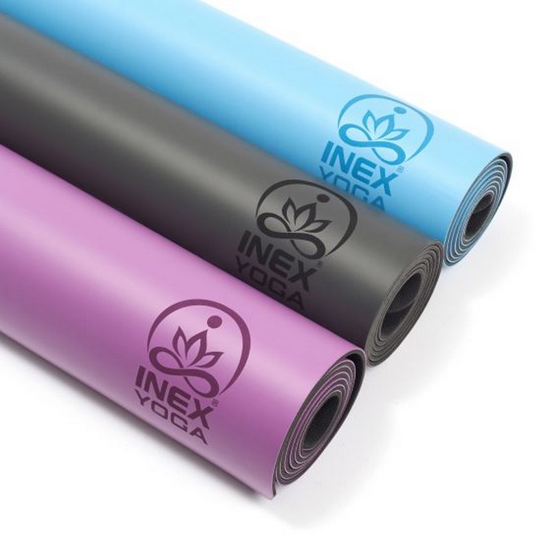 Коврик для йоги 185x68x0,4см Inex Yoga PU Mat полиуретан HG\PUMAT-BL\18-68-04 синий