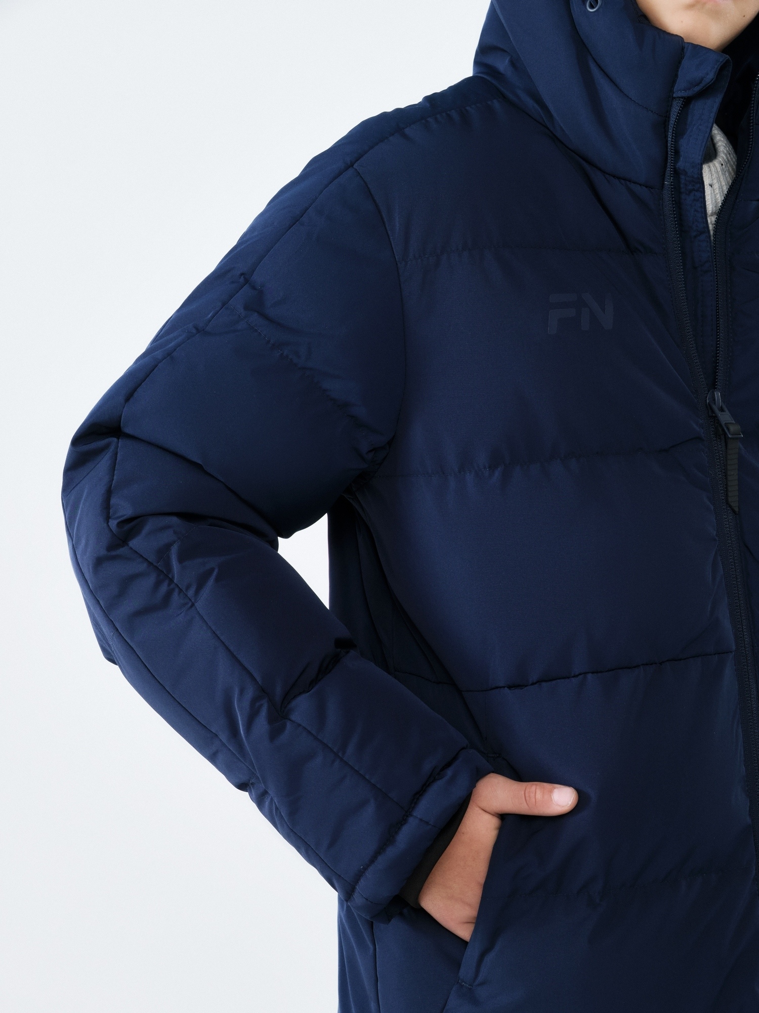 Детский пуховик FN Snowfall Long Kid KFN4201001-424 Dark Blue