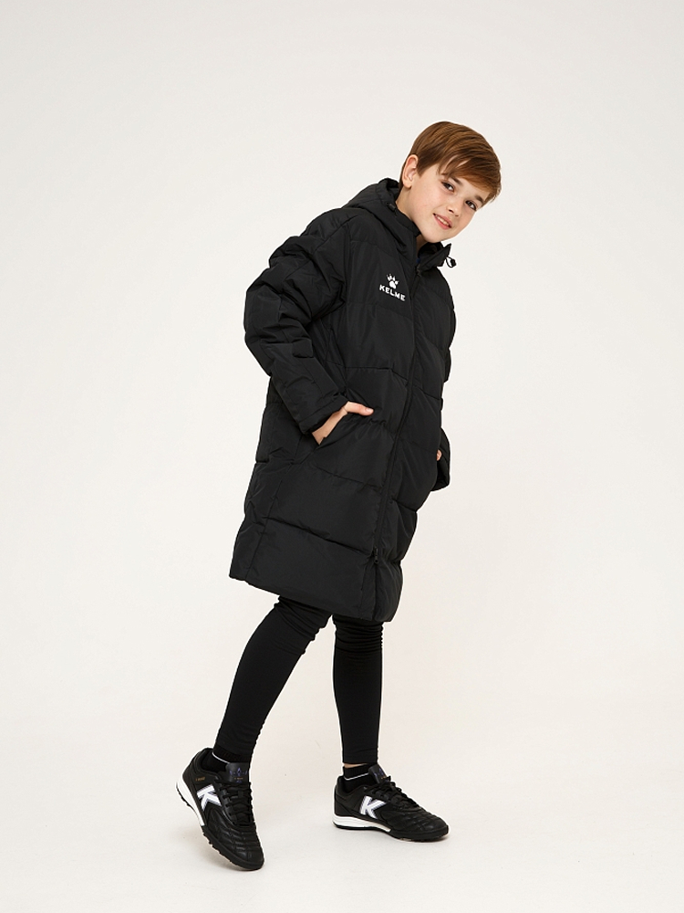 Детский пуховик Kelme Children's Long Cotton Clothes 8261MF3014-000 Black