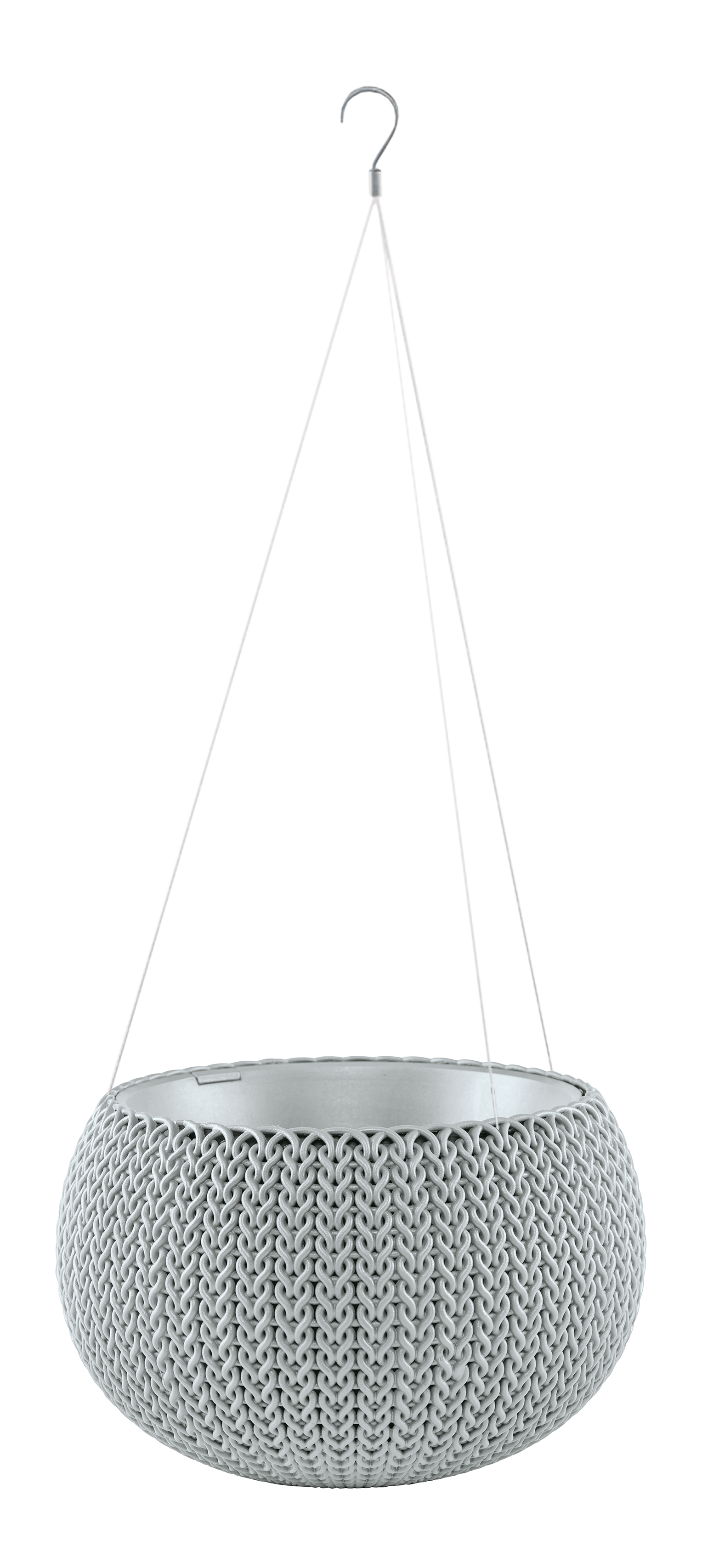 Кашпо подвесное, серое Cozies M Cloudy grey 913