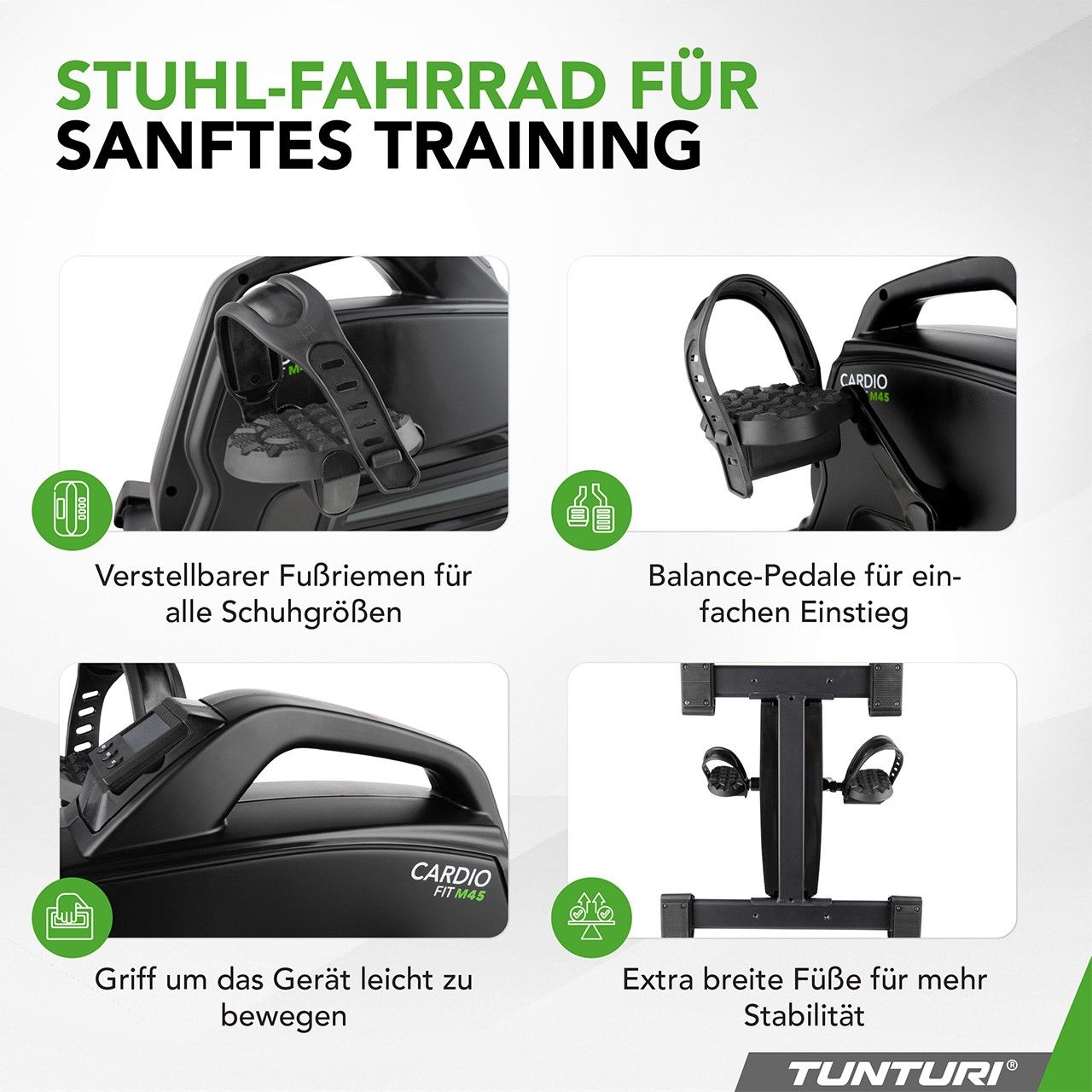 Мини-велотренажер магнитный Tunturi Cardio Fit M45 23TCFM4050