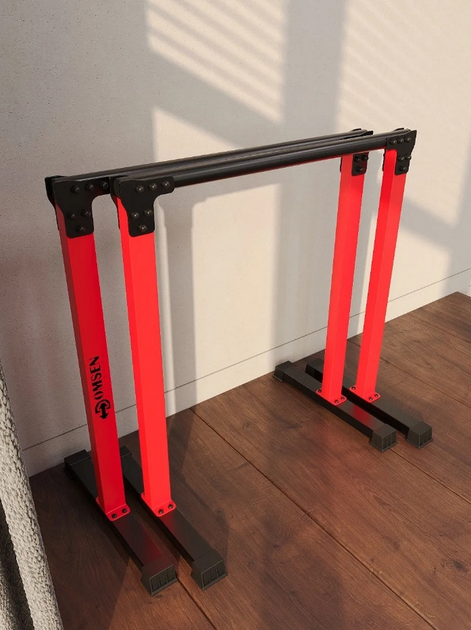 Брусья напольные хайлетсы Domsen Fitness Ds48 RED