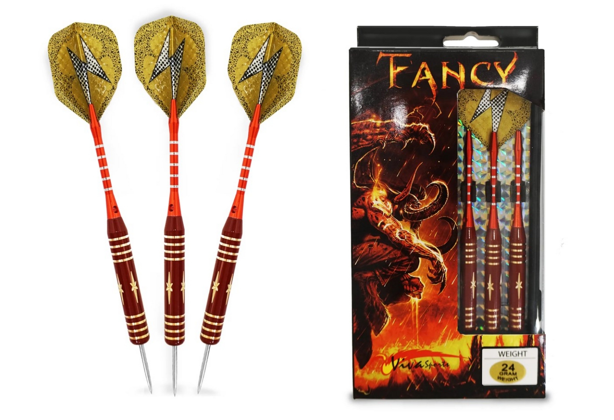 Комплект дротиков FANCY Латунь 24 GM Start Line SLP-D-B-FANCY-24