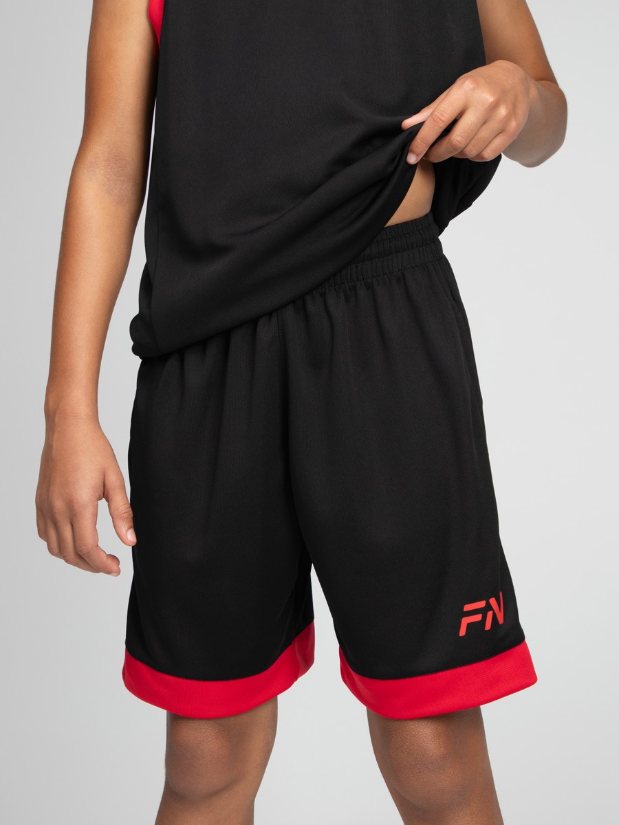 Детская баскетбольная форма FN Slam Kid KFN4271005-000 Black\Red