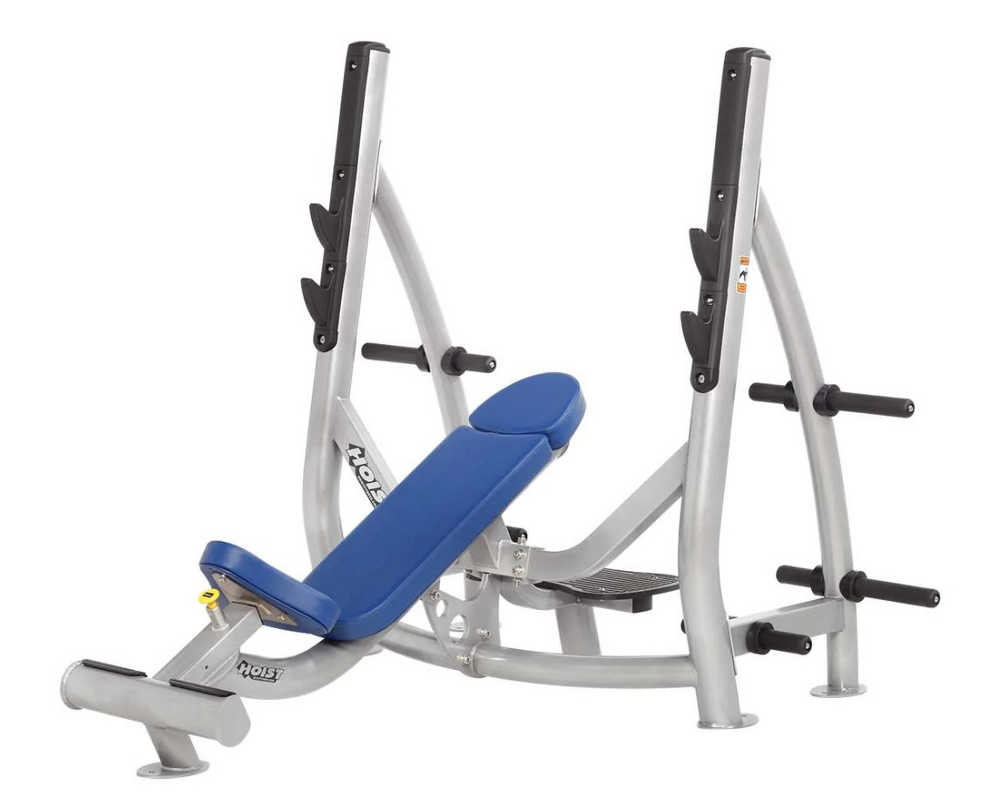 Олимпийская наклонная скамья с держателями дисков Hoist CF-3172 | Premium Fitness