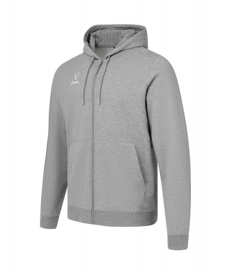 Флисовое худи на молнии Jogel ESSENTIAL Cotton Fleece FZ Hoodie, серый меланж