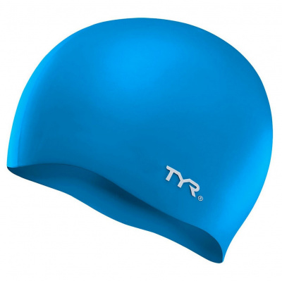 Шапочка для плавания TYR Wrinkle Free Silicone Cap LCS\420 синий