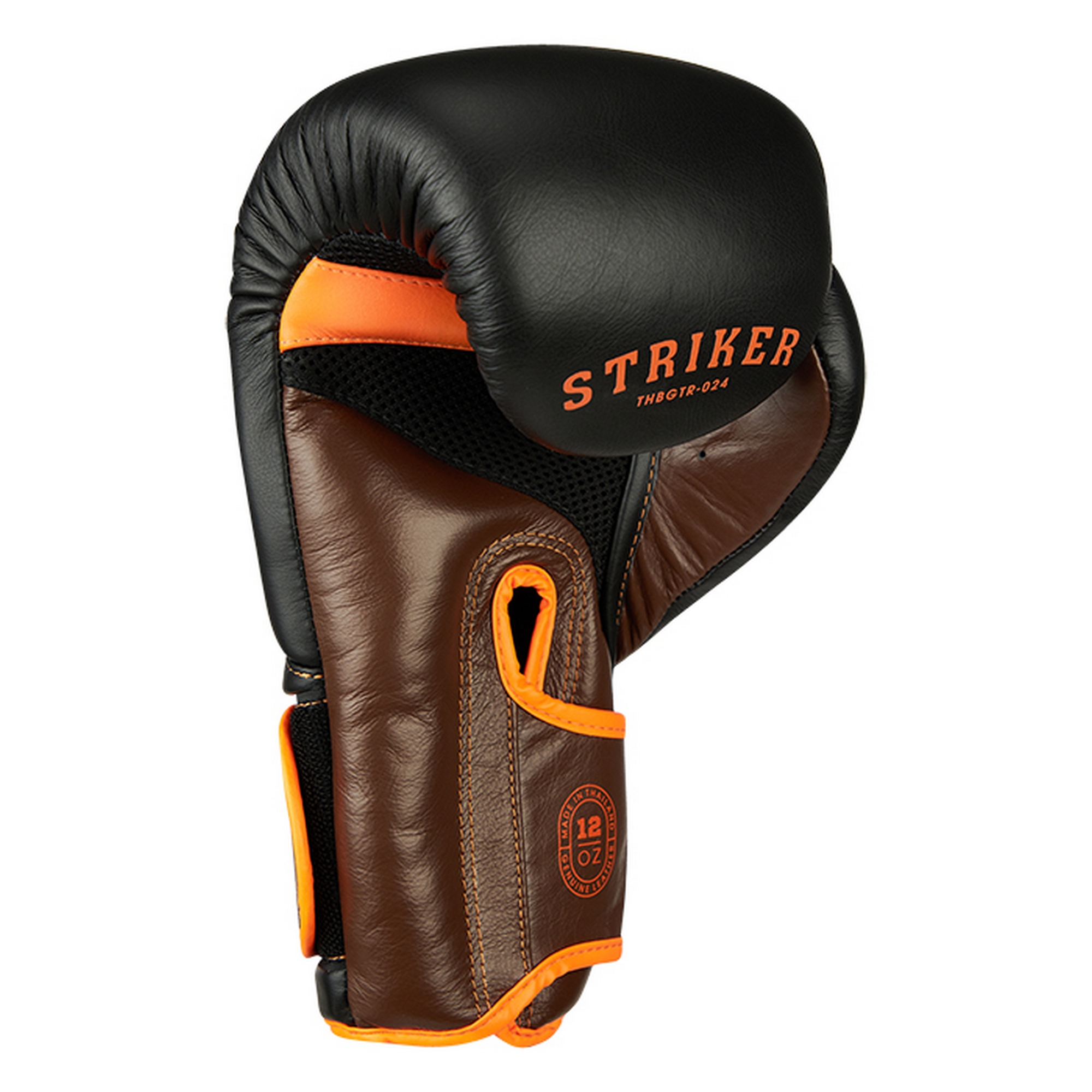 Боксерские перчатки Green Hill STRIKER THBGTR-024 черный\оранжевый