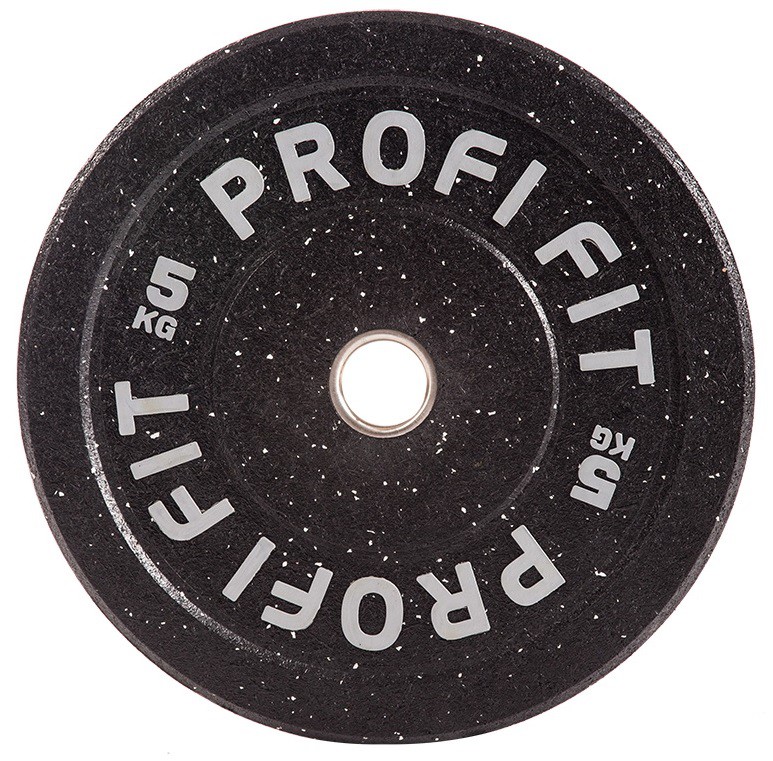 Диск для штанги Hi-Temp с цветными вкраплениями, d51 5кг Profi-Fit