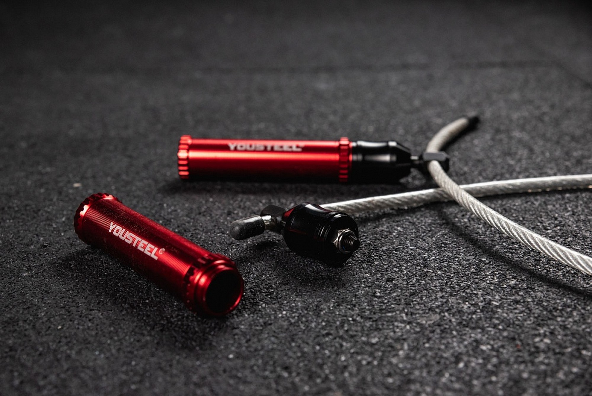 Скакалка YouSteel Heavy jump rope красный