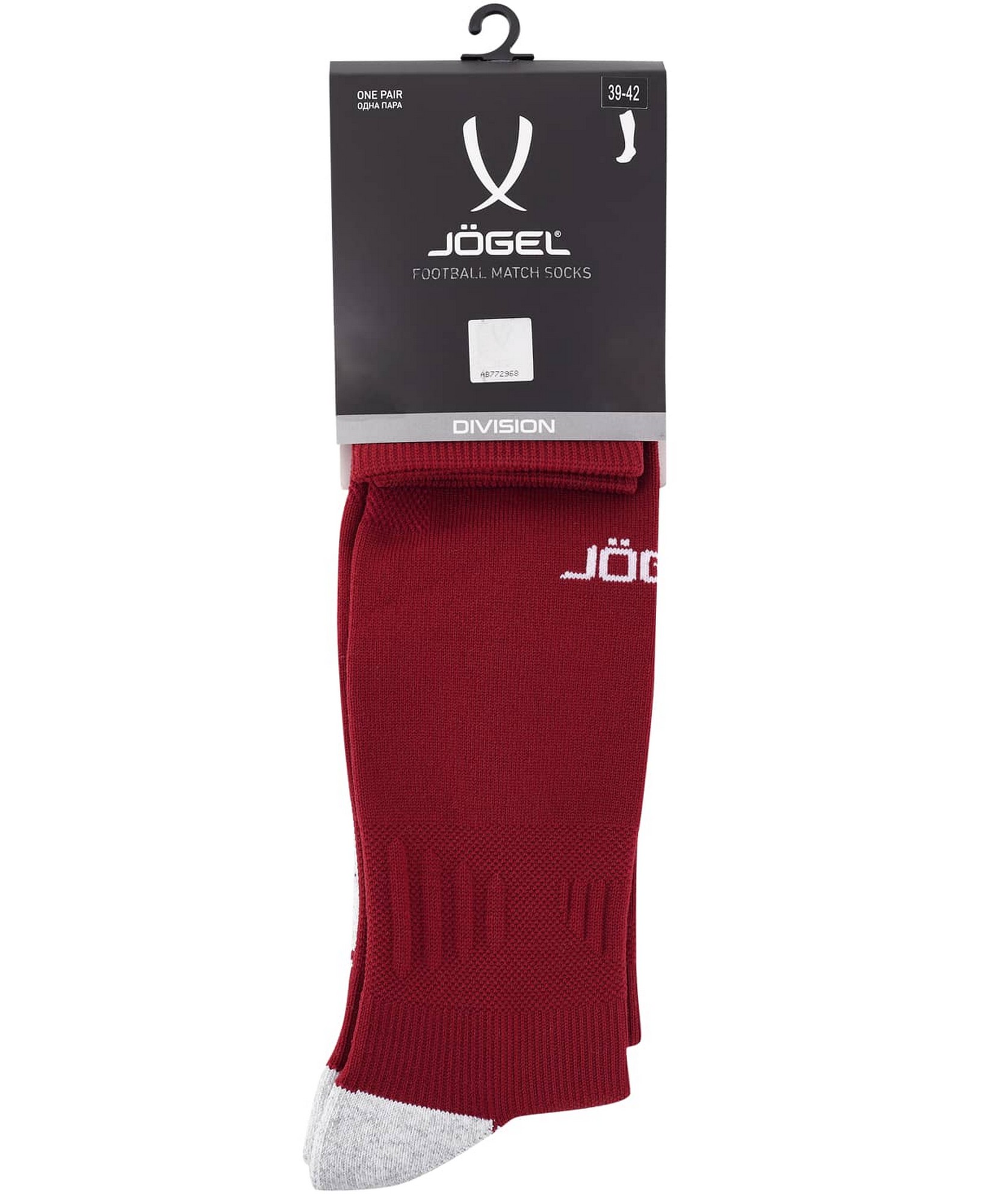 Гетры футбольные Jogel Match Socks, гранатовый