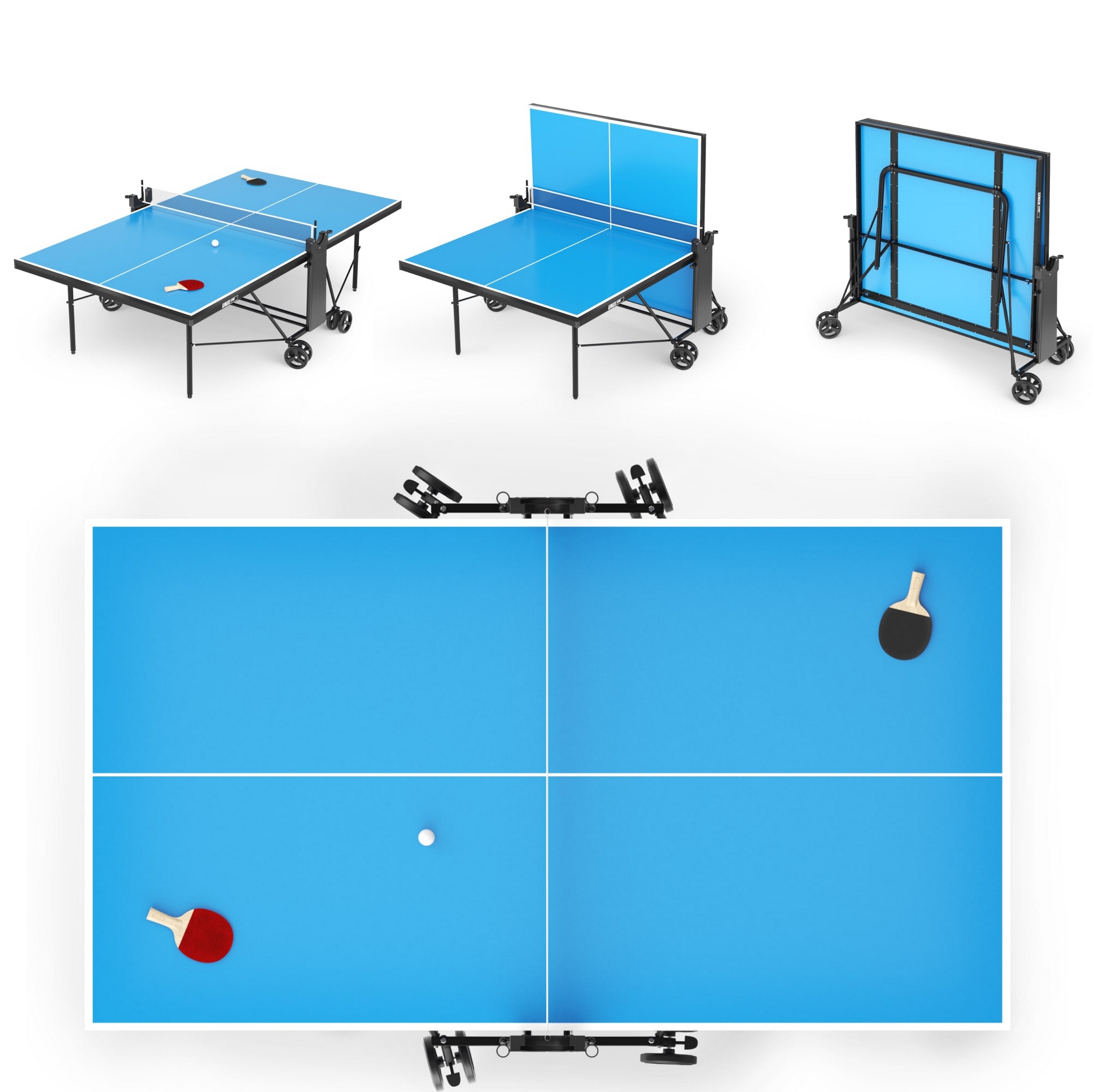 Теннисный стол Compact indoor 18mm MDF Unix Line TT18CINDBL Blue