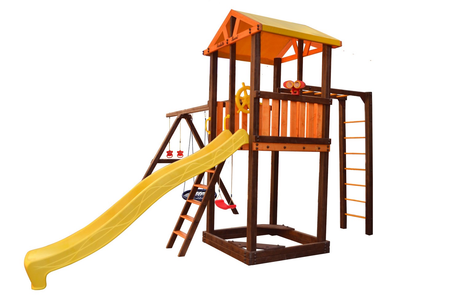 Игровой комплекс Perfetto Sport Pitigliano-6 + качели Паутина