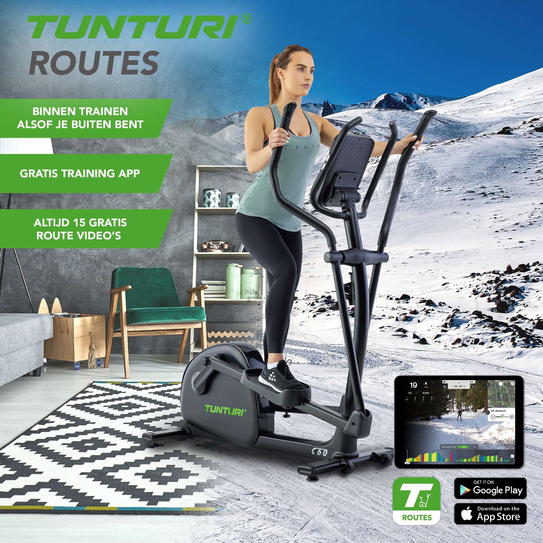 Эллиптический тренажер Tunturi Signature C60-R 23TCR60000