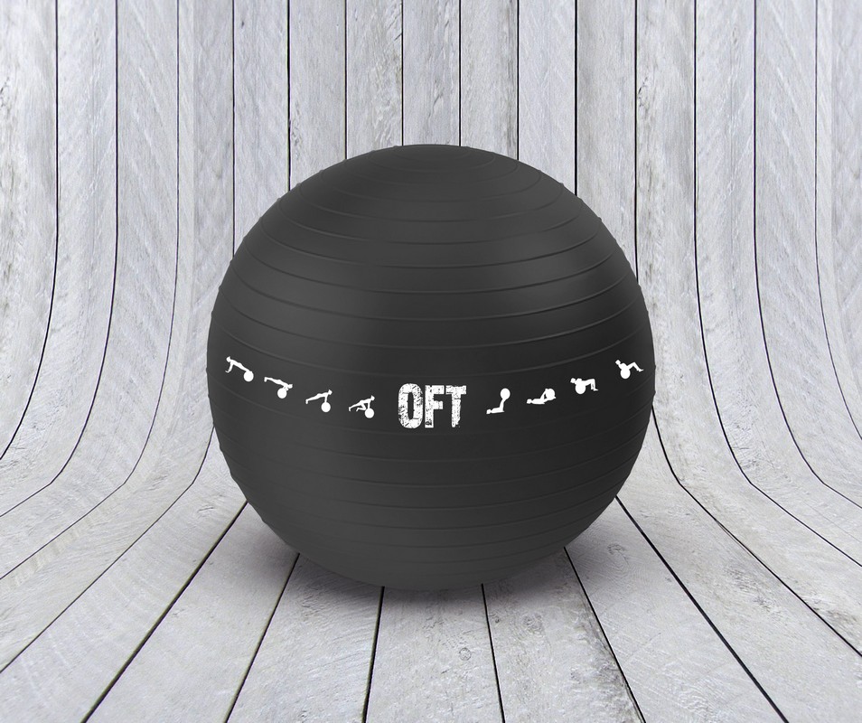 Гимнастический мяч Original Fit.Tools FT-GBPRO-75BK (75 см) коммерч, черный