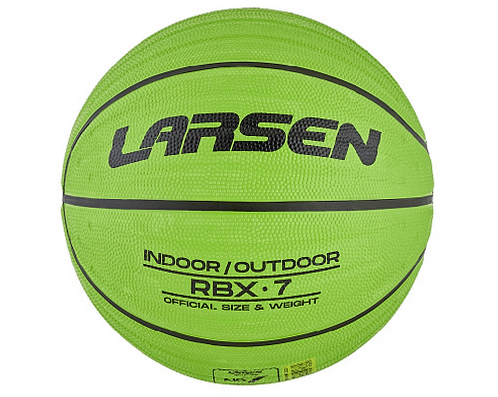 Мяч баскетбольный Larsen RBX7 Lime р.7