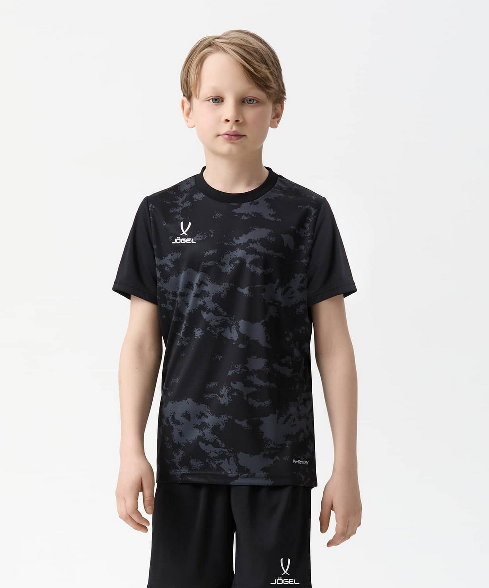 Футболка вратарская Jogel DIVISION PerFormDRY SPLASH GK Jersey, черный, детский