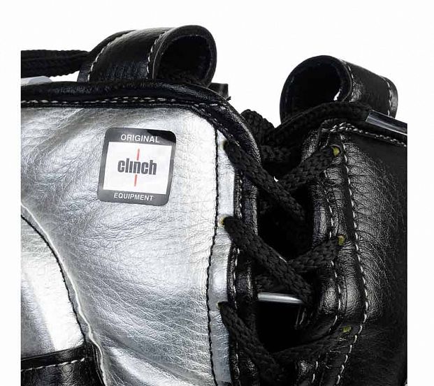 Шлем боксерский Clinch Punch 2.0 C145 черно-серебристый