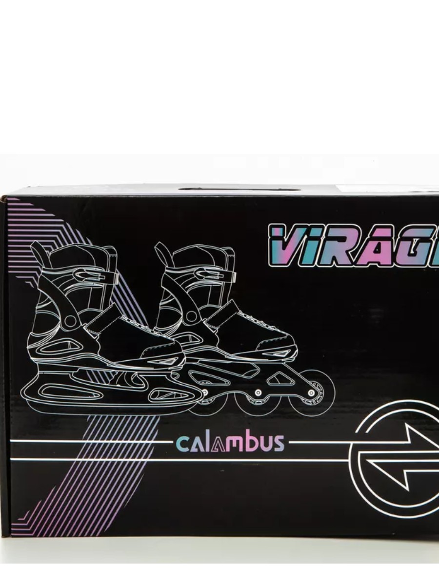 Коньки раздвижные Calambus Virage BOY черный/серый (на 6 размеров)