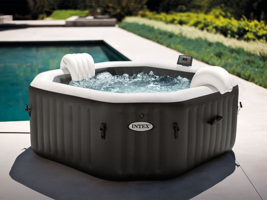 СПА-бассейн Jet and Bubble Deluxe 150/201х71см Intex восьмигранный 28458