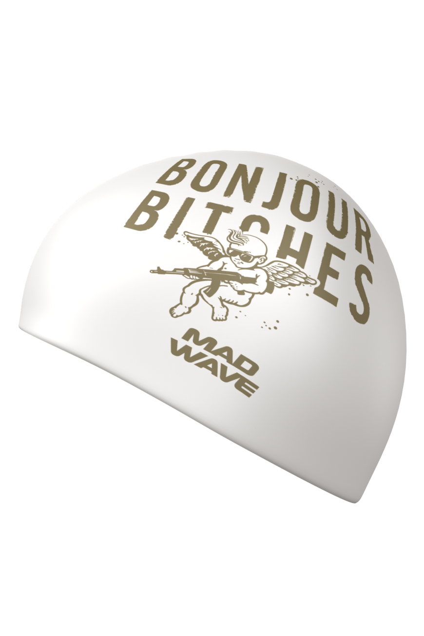 Силиконовая шапочка Mad Wave Bonjour M0554 61 1 00W белый