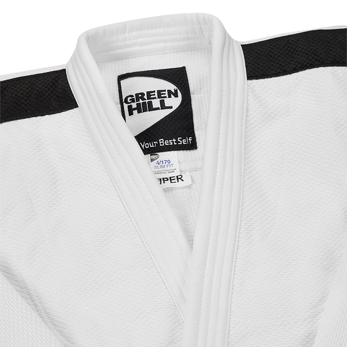 Кимоно Дзюдо Green Hill Super одобрено IJF JSS-10211, белое
