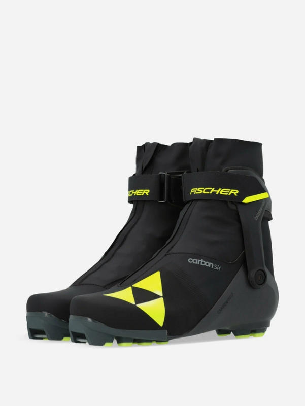 Лыжные ботинки NNN Fischer Carbon Skate0 S15024 черный\желтый