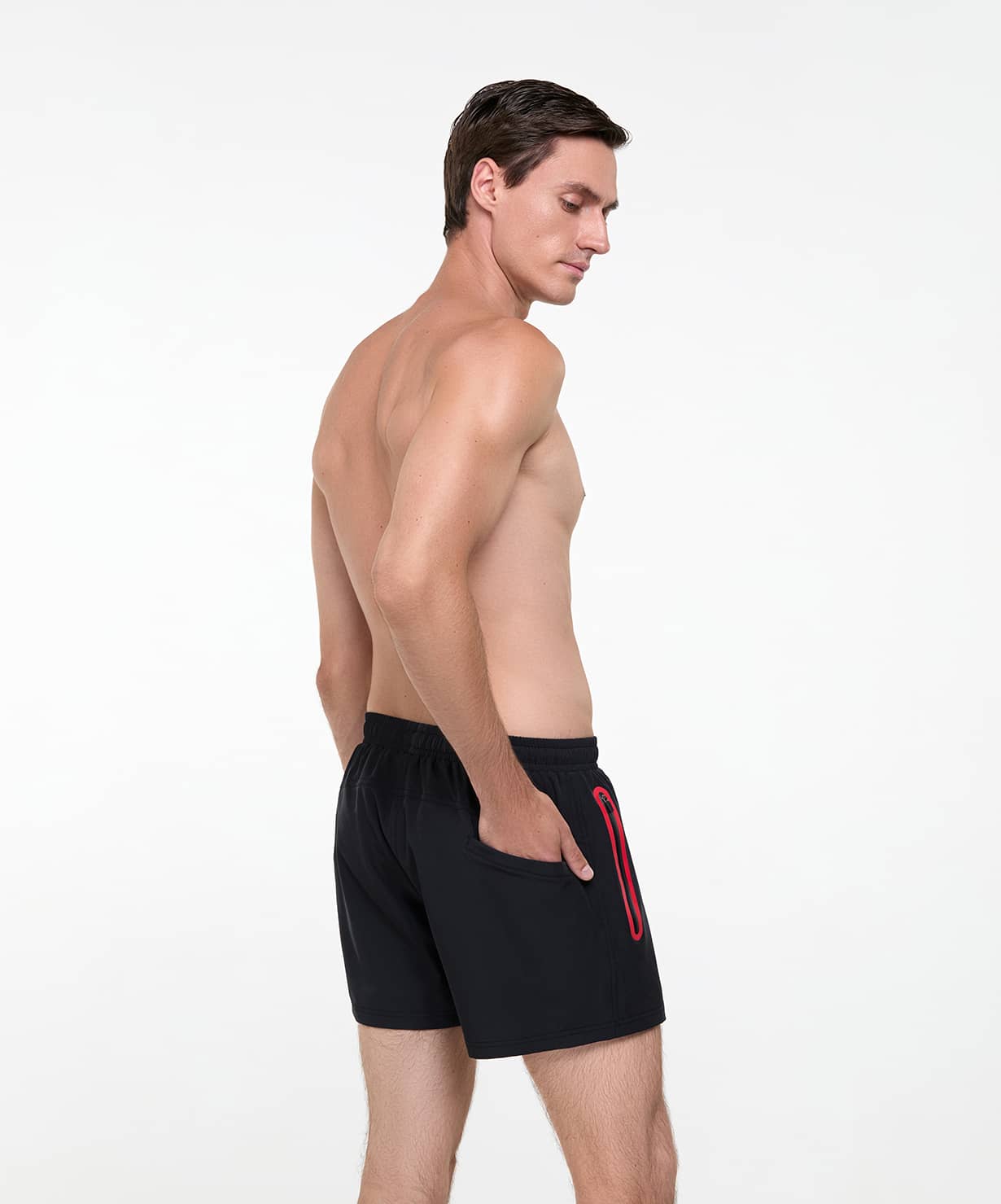 Шорты для плавания, полиэстер 25DEGREES Splash Black/Red