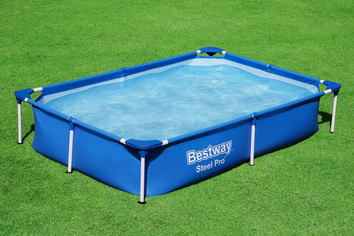 Каркасный бассейн прямоугольный 221х150х43см Bestway Steel Pro 56401