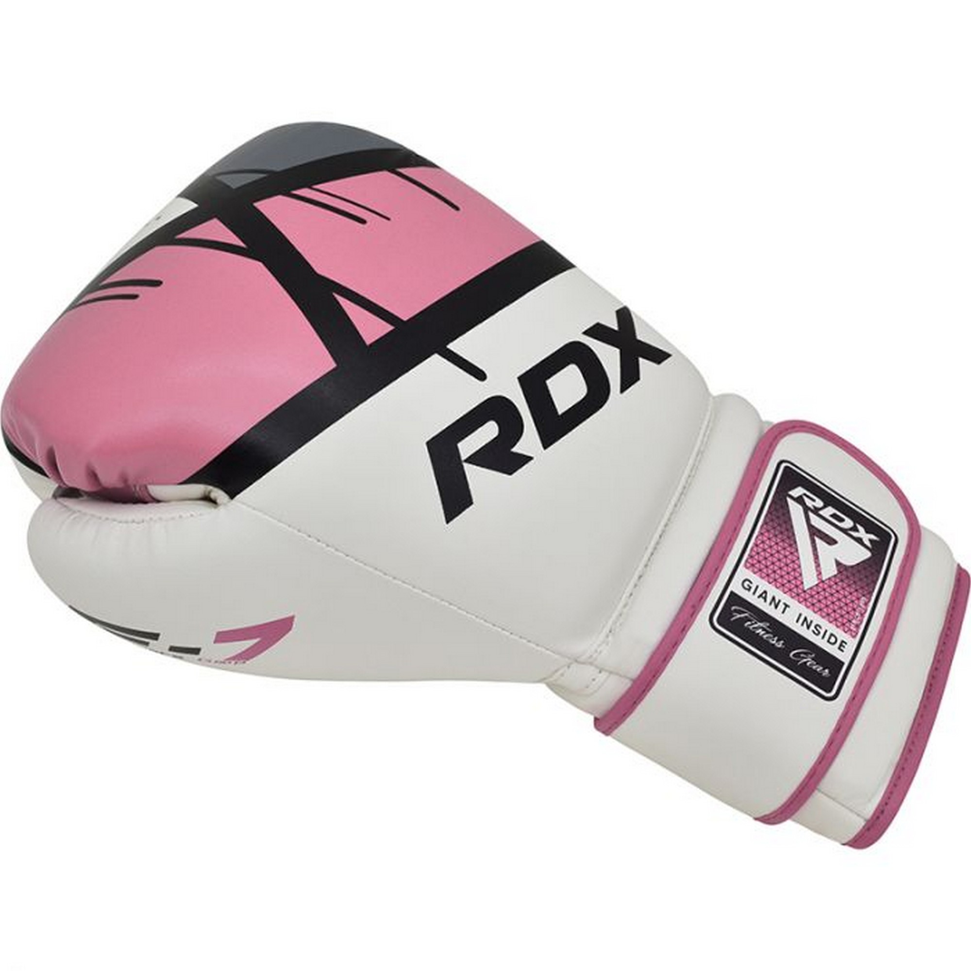 Перчатки тренировочные RDX BGR-F7P-8oz белый\розовый