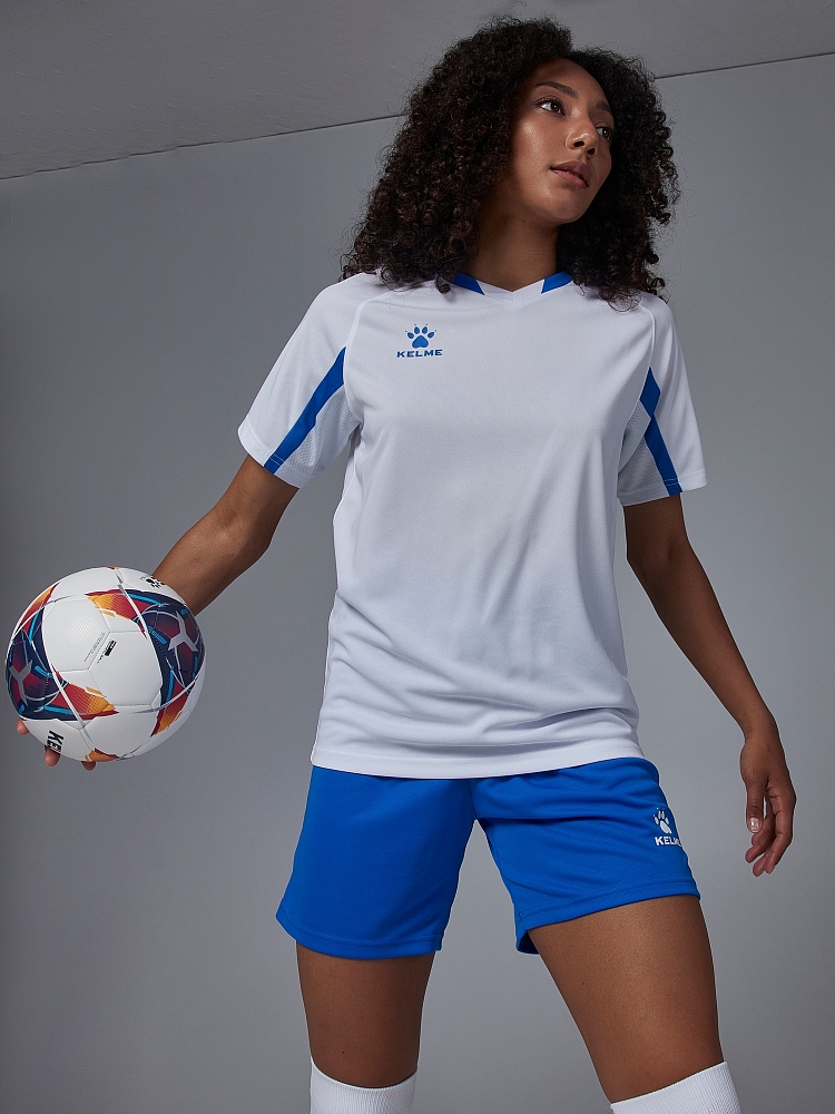 Футбольная форма Kelme Short-Sleeved Football Suit 8251ZB1002-100 White\Blue