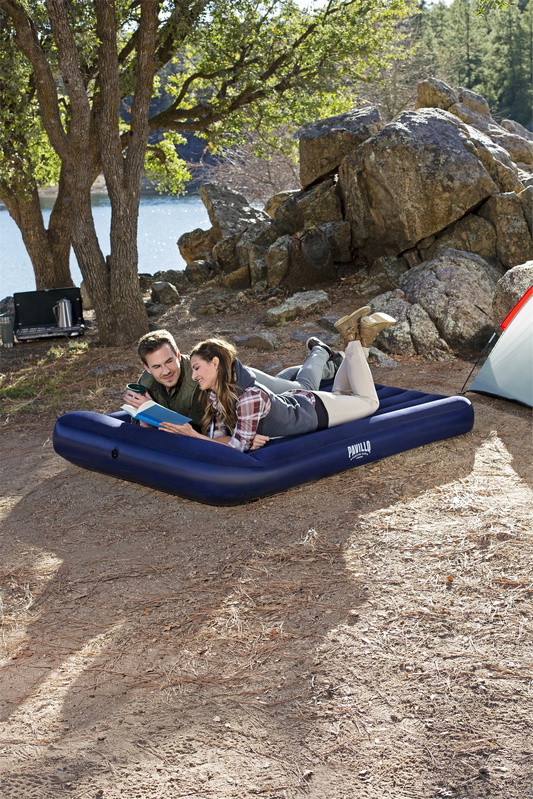 Надувной матрас с подголовником Bestway Tritech Airbed, 191x137x30см 67681