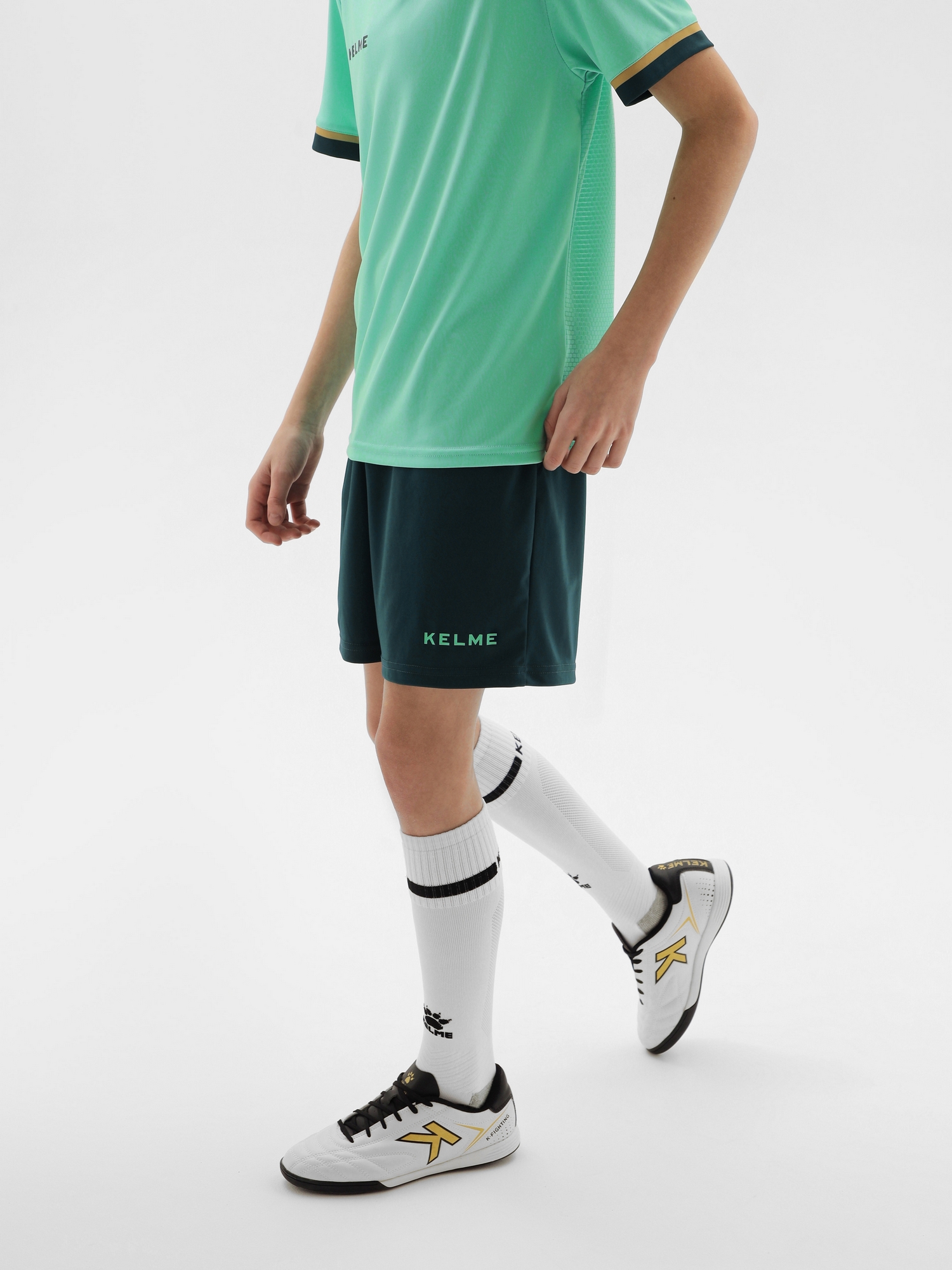 Детская футбольная форма Kelme Football Suit 8351ZB3158-328 Teal\Blue-green