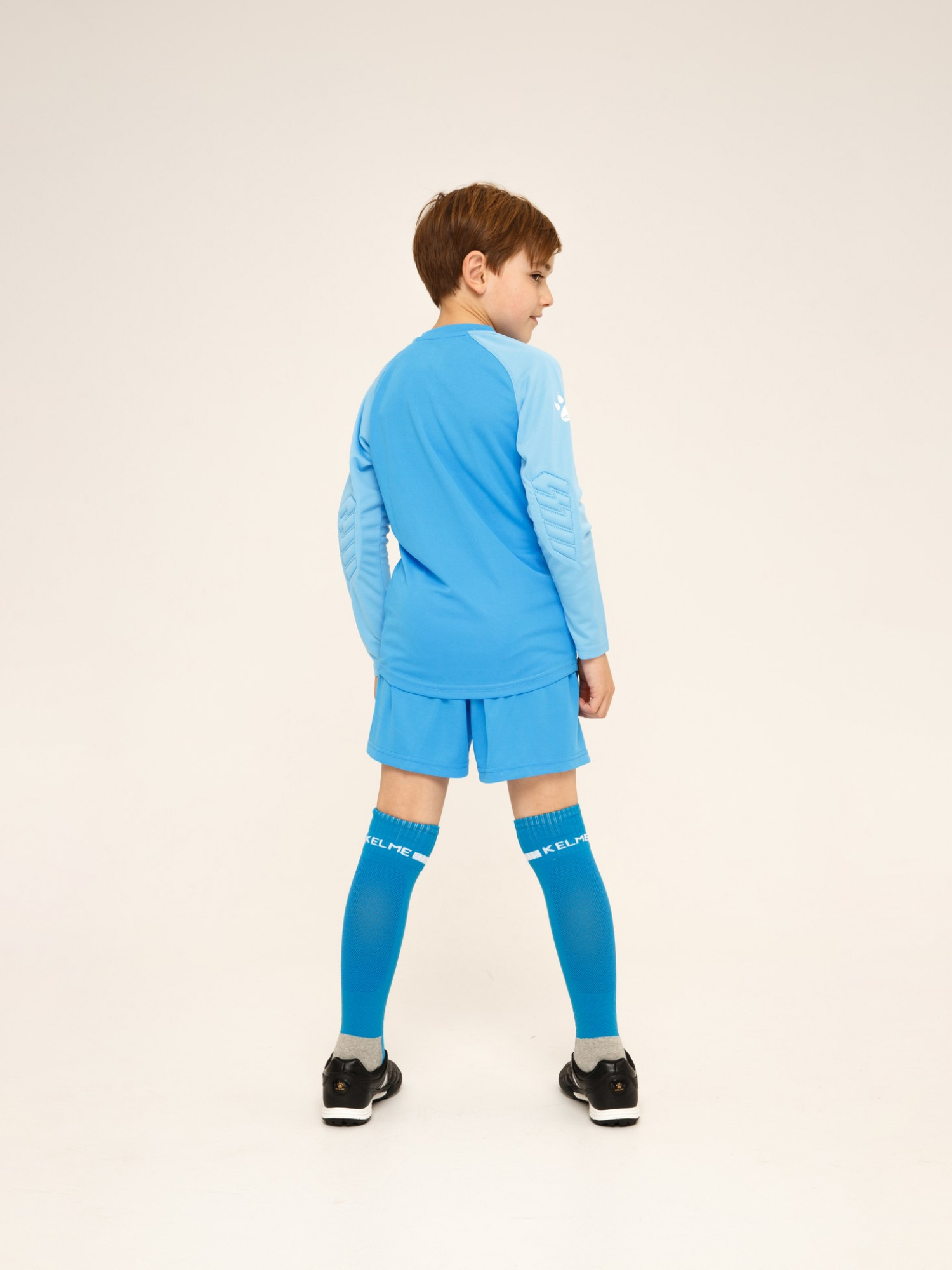 Детский комплект (лонгслив, шорты) Kelme Long Sleeve Goalkeeper Suit 7361ZB3256-404 Light Blue