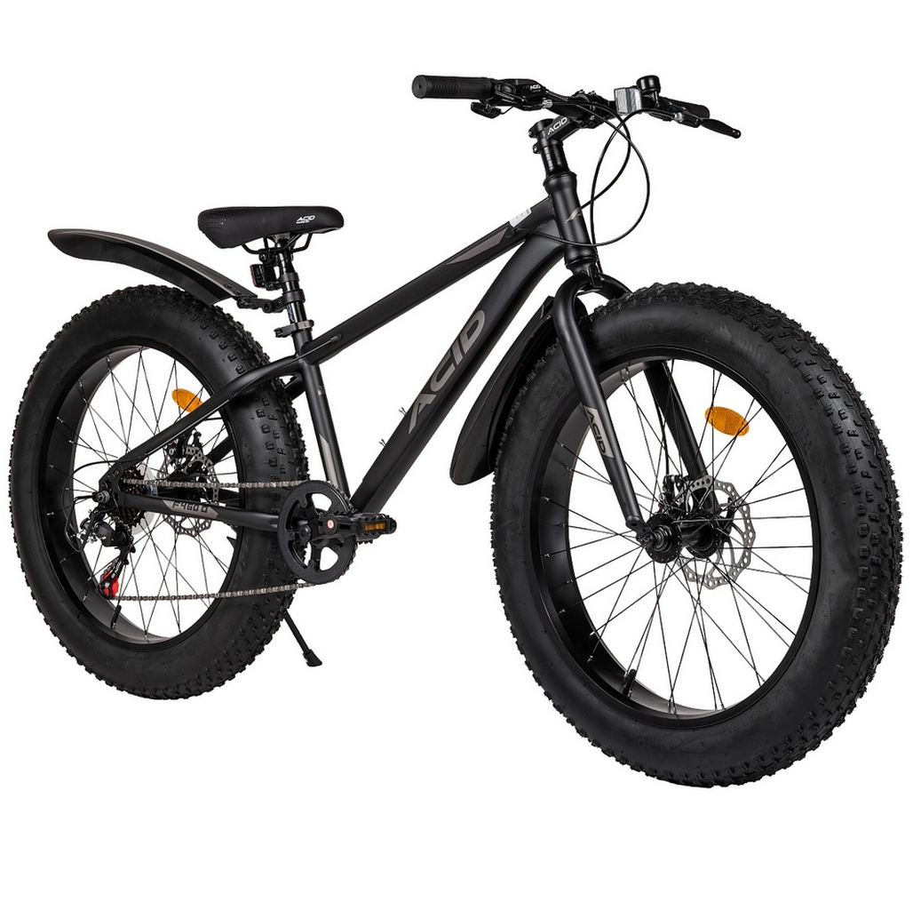 Велосипед 24" Acid F 460 D 2026 056349 Black Flat\Dark Gray