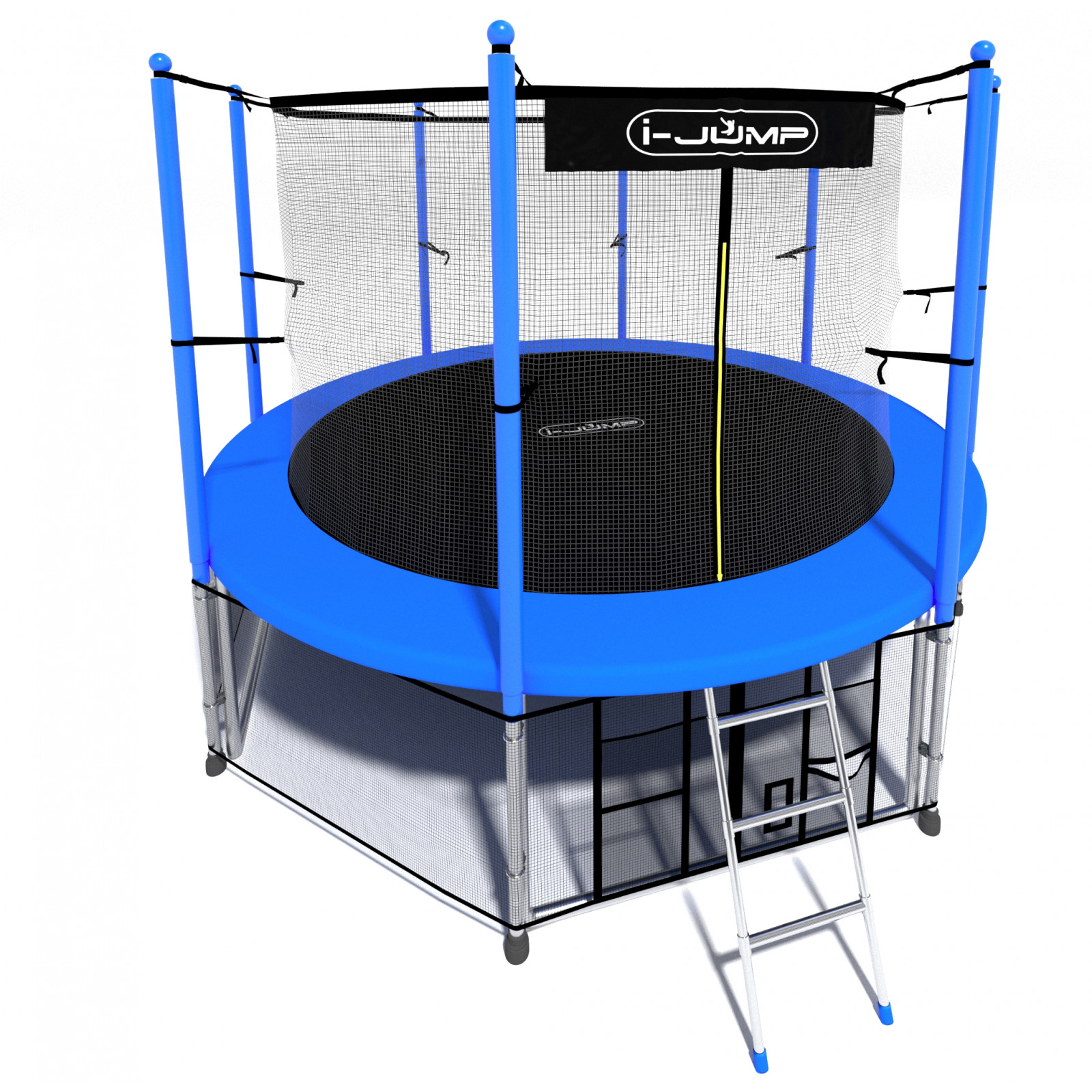 Батут i-Jump Classic Light 10ft с лестницей синий