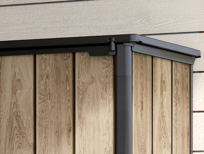 Шкаф Вертикальный (Vertical Shed) 1400 L светло-коричневый Ashwood