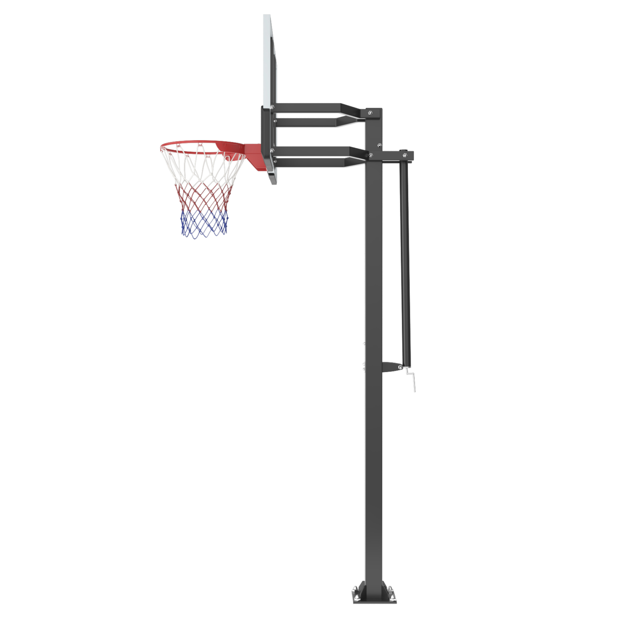 Баскетбольная стойка стационарная Unix Line B-Stand-PC 54"x32" R45 H230-305см BSTSSTPR305_54PCBK