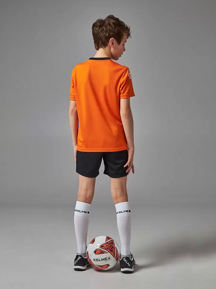 Детская футбольная форма Kelme Short-Sleeved Football Suit 8251ZB3003-907 Orange\Black
