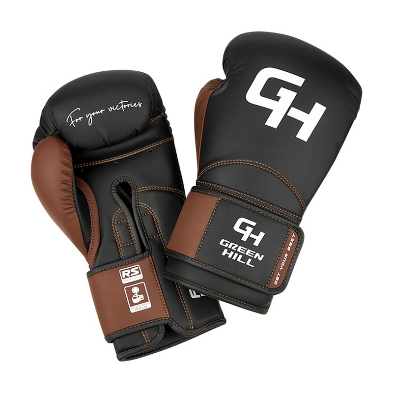 Боксерские перчатки Green Hill Force SPARRING CNBGKS-980 Чёрно-коричневый
