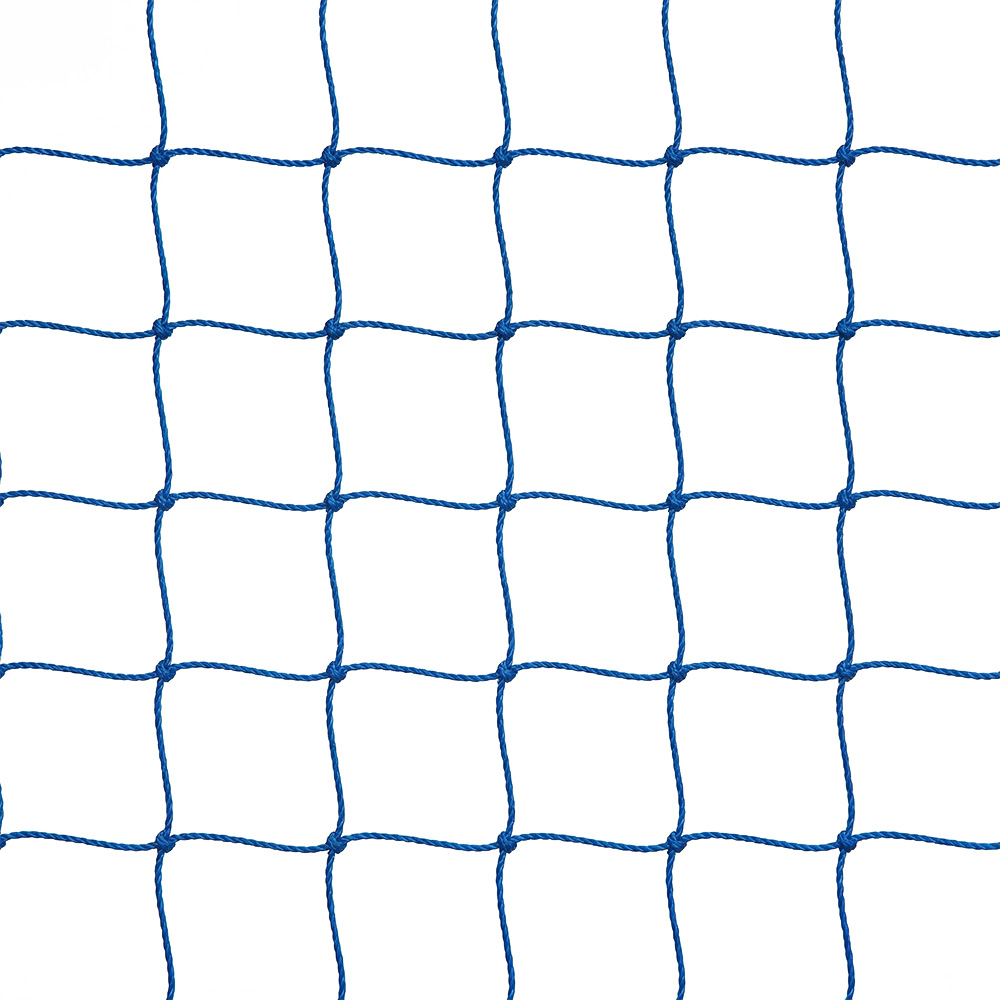 Сетка футбольная, a:7.5 b:2.5 c:1.3 d:2.0м, нить 2,0 мм полиэтилен, яч. 10x10 см, узловая 1020-02 синий