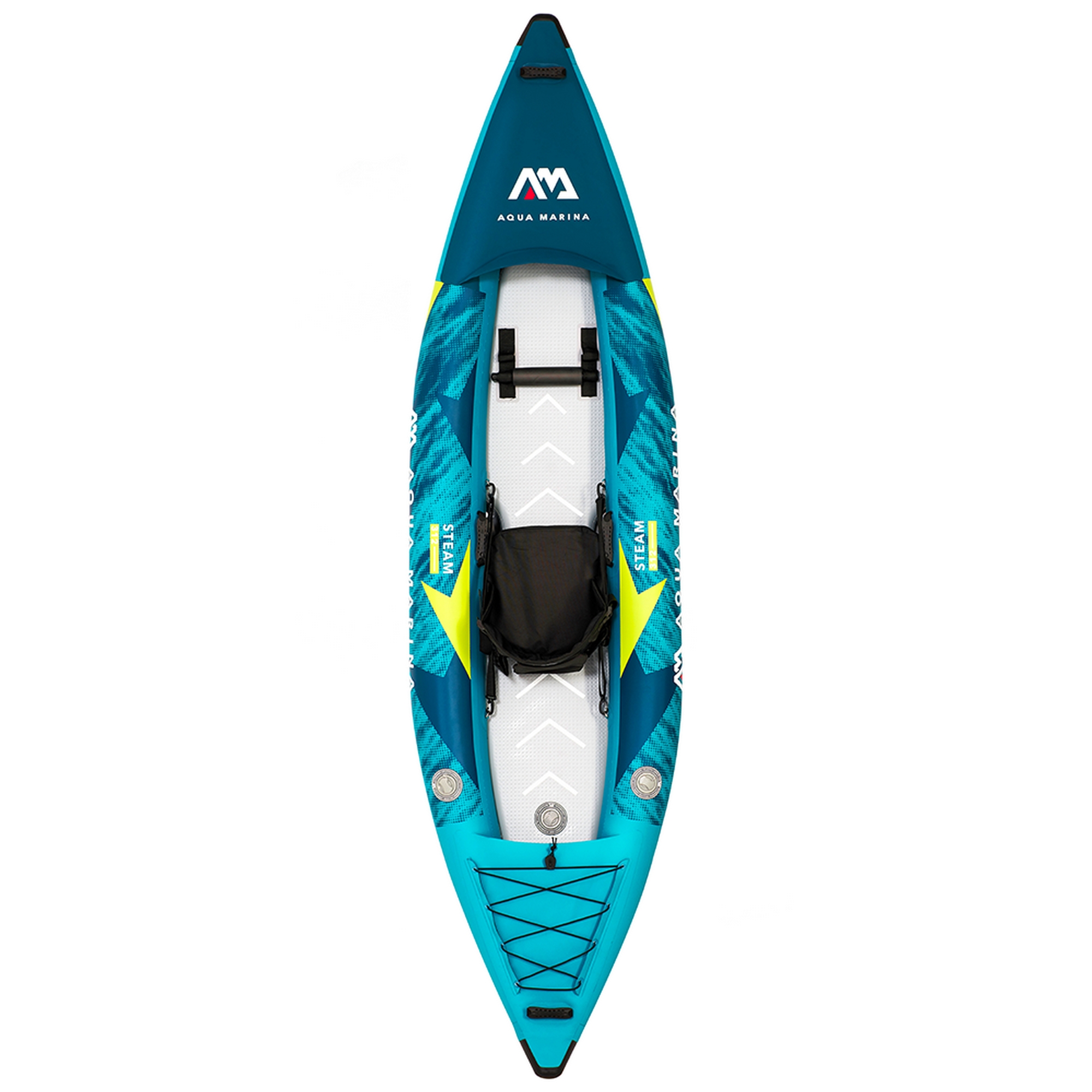 Надувной каяк 312x80см, насос, сиденья, киль, рюкзак, сумка, до 110кг Aqua Marina Steam-312 Versatile ST-312