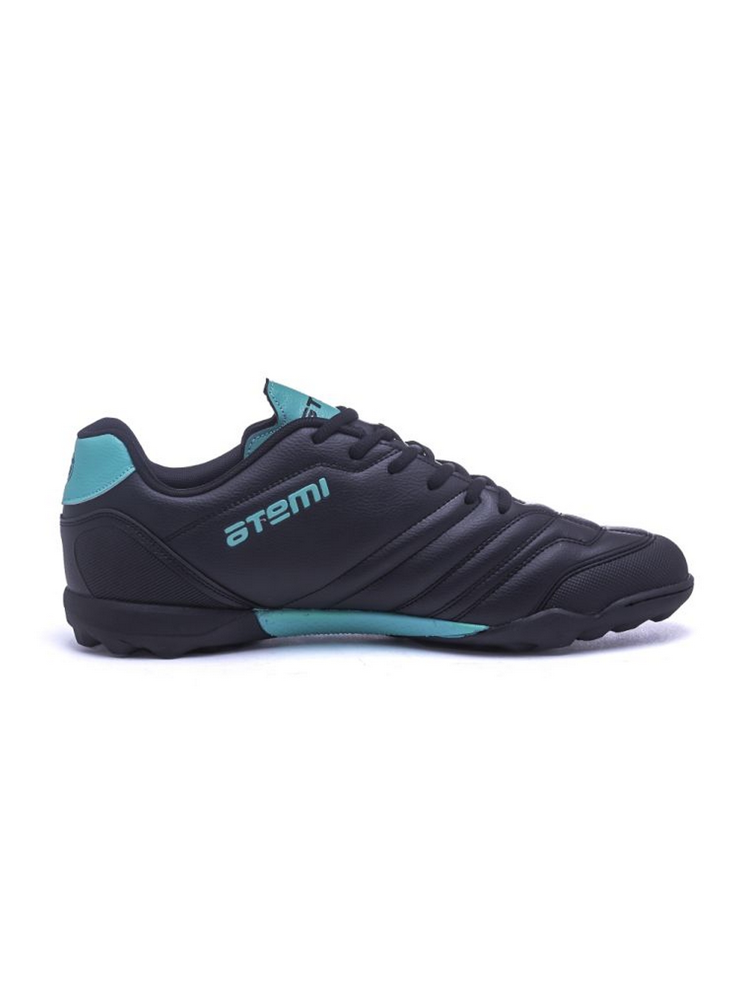 Бутсы футбольные Atemi TURF JUNIOR SBA-004 черный\ бирюзовый